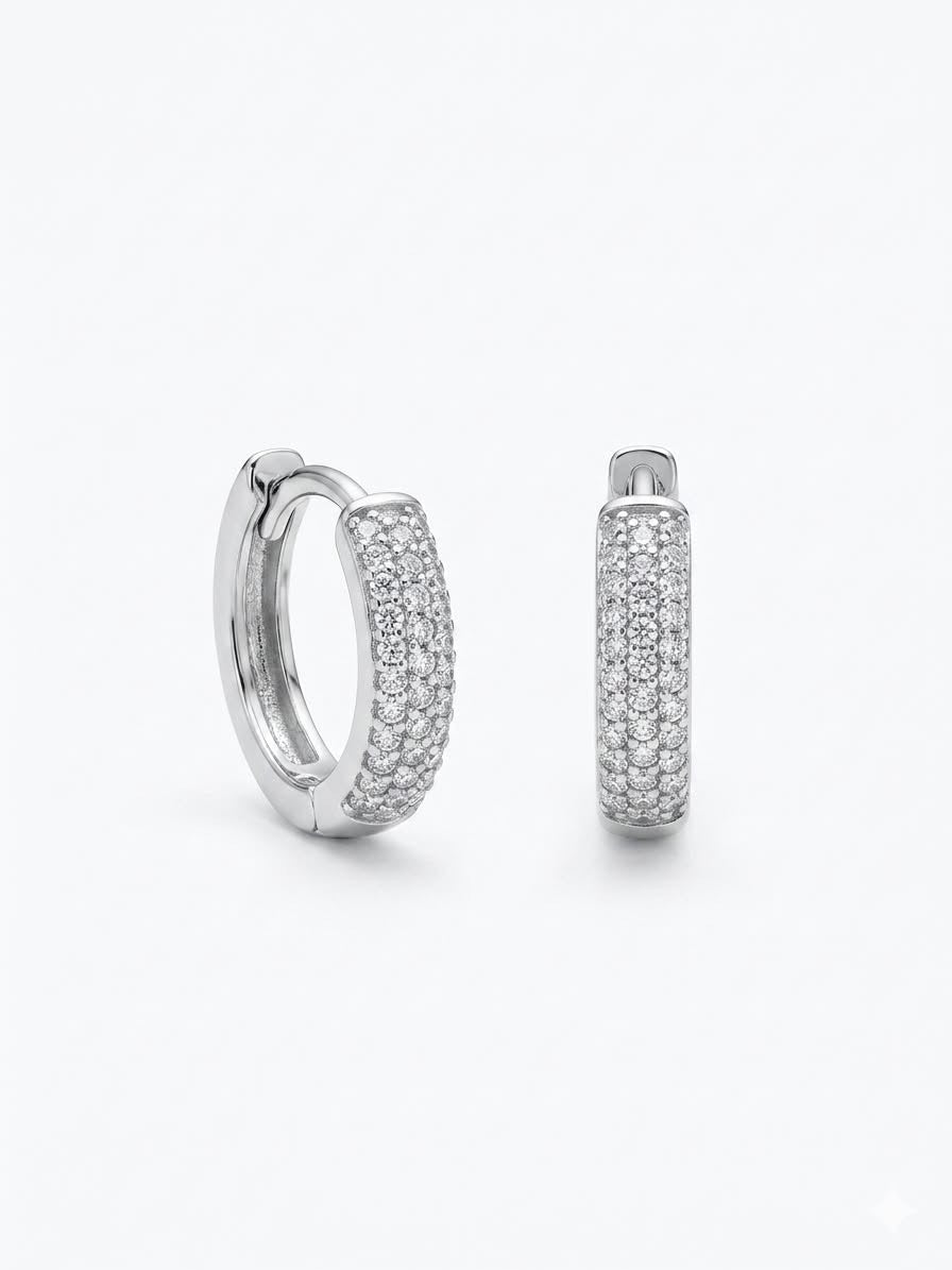Set 6 orecchini "shine" silver